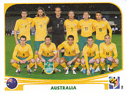 Team Photo Australia samolepka Panini World Cup 2010 #277
